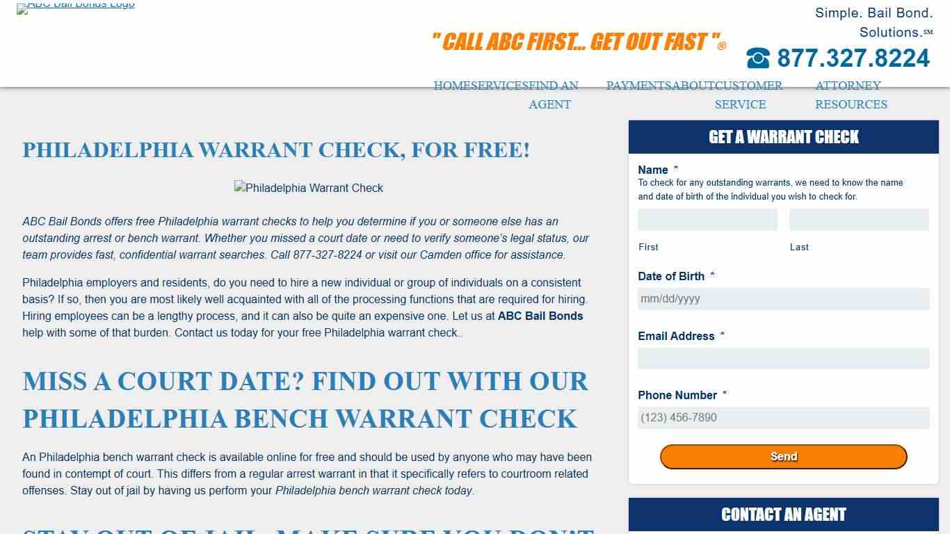Philadelphia Warrant Check No Cost Warrant Check in Philadelphia